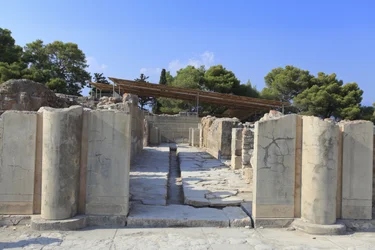Site archéologique minoen de Phaistos, porte de l