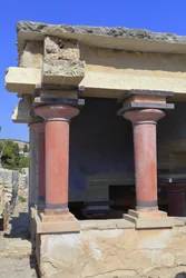 Site archéologique minoen de Knossos. Bassins lustrals nord