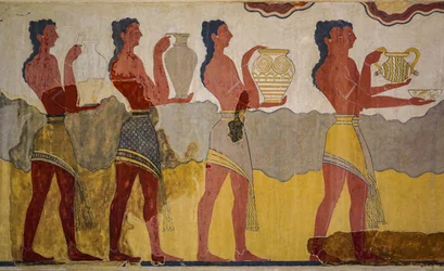 Reconstruction de la fresque de la procession