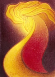 Esprit doré rayonnant