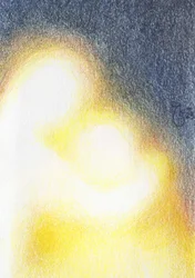 Étreinte douce et abstraite