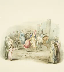 Entrée de la reine Mathilde au château de Bristol