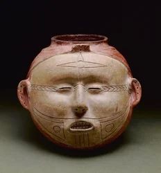 Vase effigie humaine, période Mississippienne tardive, 1300-1500