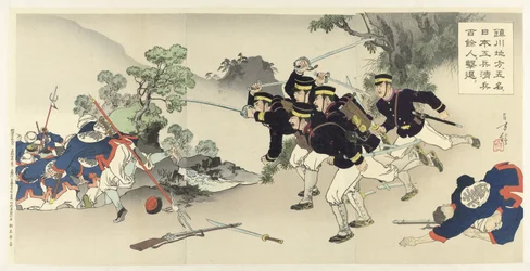 Dans la région de Chinchon, cinq ingénieurs militaires repoussent plus de cent soldats chinois