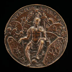 Mars entouré de trophées, fin du XVe - début du XVIe siècle