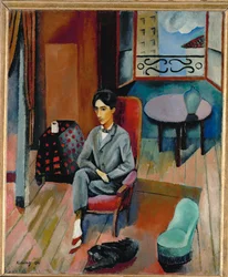 Jean Cocteau (oil on canvas)