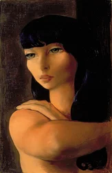 Petite brune, vers 1930 (huile sur toile)