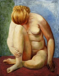 Femme nue assise ; Femme Nue Assise