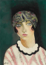 Portrait of Kiki de Montparnasse (oil on canvas)