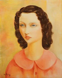 Portrait of a Young Girl; Portrait de Jeune Fille; Moise Kisling (1891-1953)