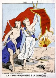 La franc-maçonnerie alliée à la Commune, vers 1871