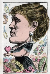 Portrait de Gabrielle Maria Krauss, chanteuse autrichienne (1842-1906)
