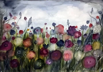 Un champ de fleurs de rêve