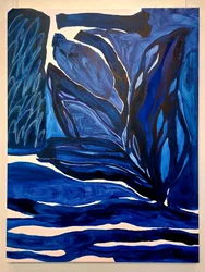 Bleu fluide - Nature abstraite
