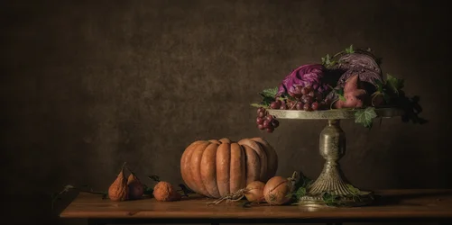 Nature morte sur une table de cuisine