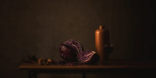 Nature morte au chou rouge