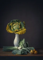Nature morte rustique au chou