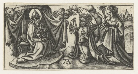 Christ devant le trône de Dieu