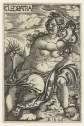 Cléopâtre avec un serpent