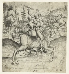 Le couple à cheval