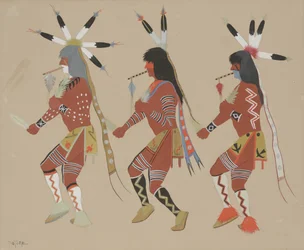 Cérémonie indienne, vers 1933