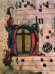 Ms 543 f.121v Initiale historiée 