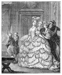 La reine au palais, 1885
