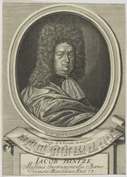 Portrait de Jacob Hintze 1622-1702, 1695