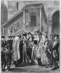 Mariage juif en Allemagne en 1869