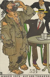Café viennois : Sur la terrasse, 1911