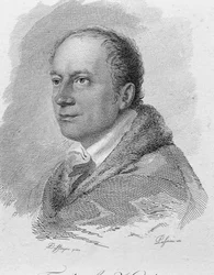 Portrait de Friedrich Kind, gravé par Passini (gravure)