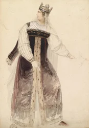 Moritz Michael Daffinger Sophie Schröder dans un costume