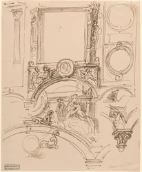 Détails architecturaux pour une décoration murale avec l