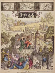 Le Chat botté (Feuilles illustrées de Munich no 48), 1850