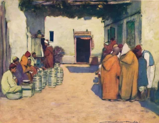 Une cour, 1903