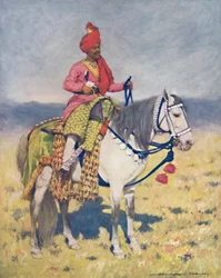 Un célèbre cheval dansant - Camp des chefs de Bombay, 1903