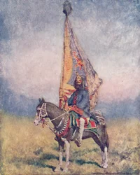Un porte-étendard de Cutch, 1903