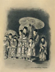 Enfants regardant une pièce de théâtre, 1903