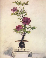 Placement de fleurs, vers 1887, 1901