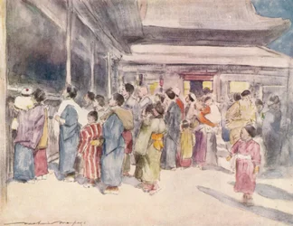 Spectateurs, vers 1887, 1901