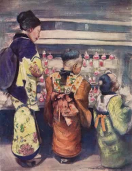 Étal de sucre-eau, vers 1887, 1901