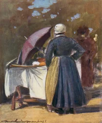 Un étal de gâteaux