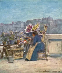 Un étal de fleurs