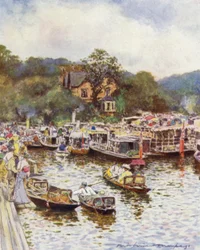 En dessous de Boulters Lock