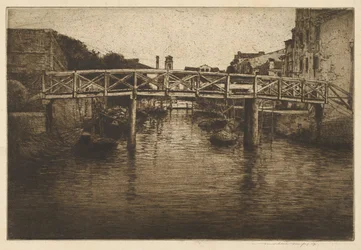 Un vieux pont, Venise