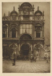 Façade de la Scuola di San Marco, Venise