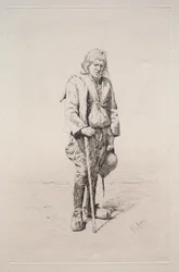 Homme avec Canne