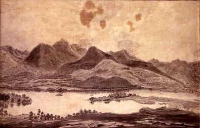 Vue panoramique de Derwentwater et de la vallée de Keswick, détail de l