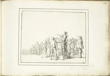 Crieur sur une place de marché