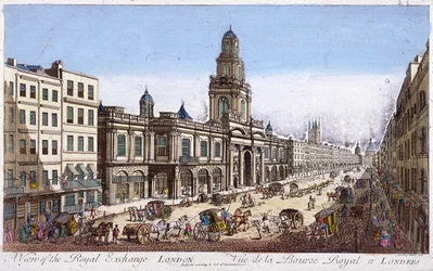 Bourse royale, 2ème extérieur, Londres, 1761